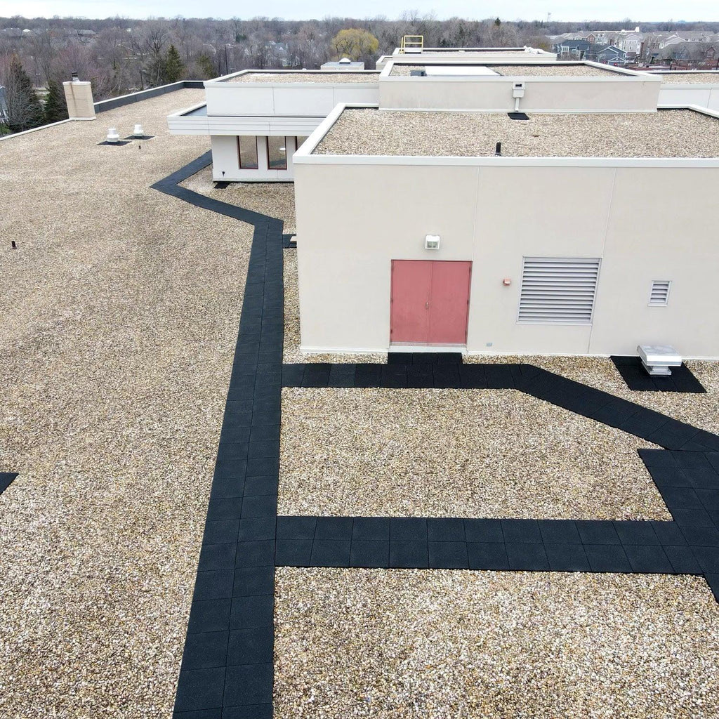 Rubber Rooftop Flooring Tiles