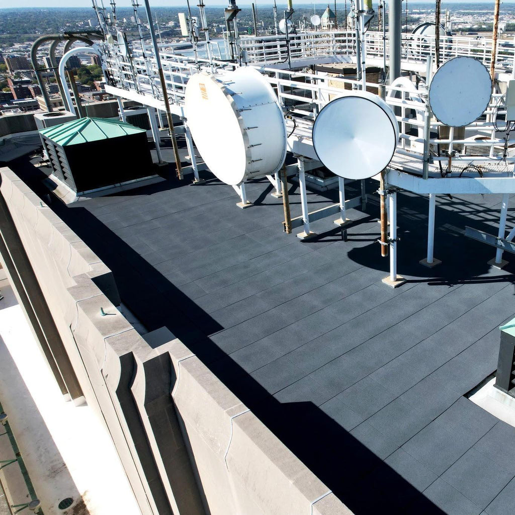 Rubber Rooftop Flooring Tiles