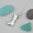 Welly Boot Personalised Silver Charm