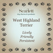 West Highland Terrier Silver Dog Charm