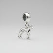 Whippet Silver Dog Charm