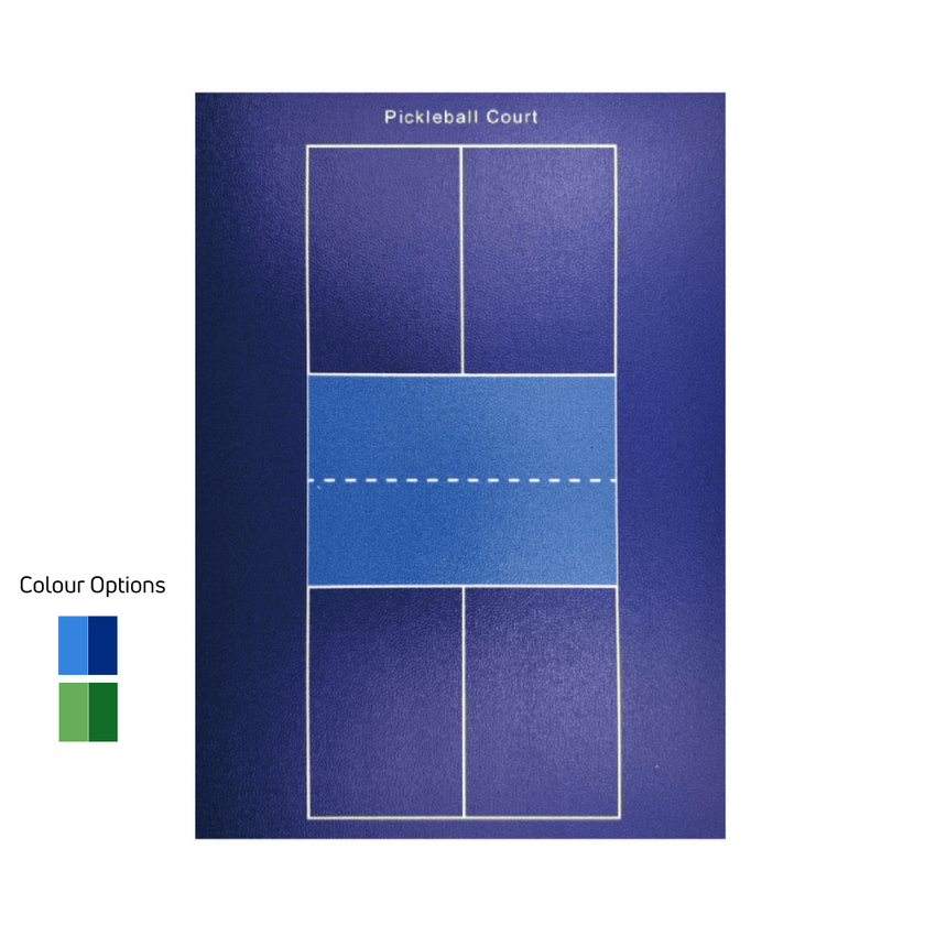 Court de Pickleball extérieur en vinyle déroulable (accessoires d'installation inclus) 9 m x 18 m