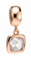 Beginnings Spacer Charm Bead with CZ