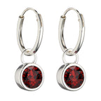 Beginnings Crystal Birthstone Hoop Earring Charms