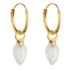 Beginnings Chalcedony Birthstone Hoop Earring Charms
