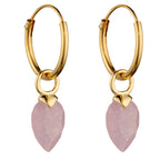 Beginnings Chalcedony Birthstone Hoop Earring Charms