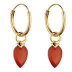 Beginnings Chalcedony Birthstone Hoop Earring Charms