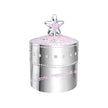 D For Diamond Pink Star Music Trinket Box with Crystal