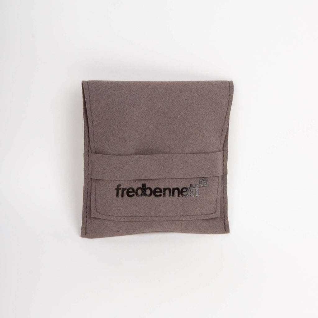 Fred Bennett Brown Leather Bracelet with Coffee Plated Stainless Steel Beads